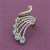 American Diamond Birds Ring with Mehndi Plating