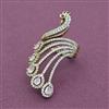 American Diamond Birds Ring with Mehndi Plating