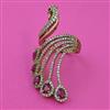 American Diamond Birds Ring with Mehndi Plating