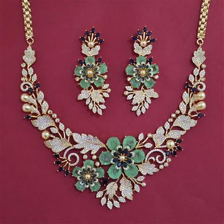 American Diamond Classic Necklace with Carat Plating