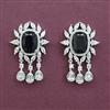 American Diamond Classic Earring with Rhodium Plating