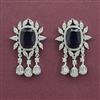 American Diamond Classic Earring with Rhodium Plating
