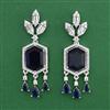 American Diamond Classic Earring with Rhodium Plating