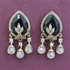 American Diamond Classic Earring with Mehndi Plating