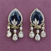 American Diamond Classic Earring with Mehndi Plating