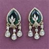 American Diamond Classic Earring with Mehndi Plating