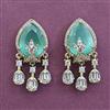American Diamond Classic Earring with Mehndi Plating