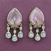 American Diamond Classic Earring with Mehndi Plating