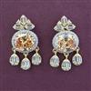 American Diamond Classic Earring with 2 Tone Plating