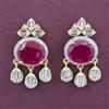 American Diamond Classic Earring with 2 Tone Plating