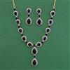 American Diamond Classic Necklace with Gold Plating