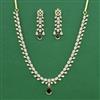 American Diamond Delicate Necklace with 2 Tone Plating