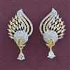 American Diamond Classic Earring with Rhodium Plating 2 Tone Plating Mehndi Plating