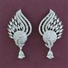 American Diamond Classic Earring with Rhodium Plating 2 Tone Plating Mehndi Plating