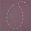 American Diamond Delicate Chain with Rhodium Plating