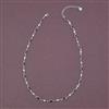 American Diamond Delicate Chain with Rhodium Plating