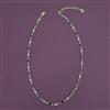 American Diamond Delicate Chain with Gold Plating