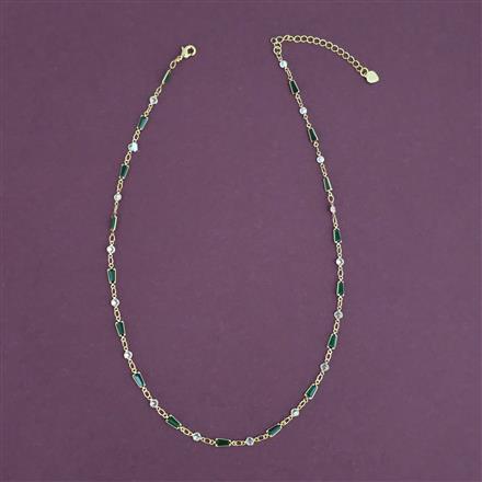 American Diamond Delicate Chain with Gold Plating