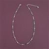 American Diamond Delicate Chain with Rhodium Plating