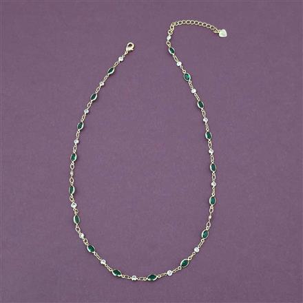 American Diamond Delicate Chain with Gold Plating