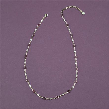 American Diamond Delicate Chain with Gold Plating