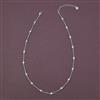 American Diamond Delicate Chain with Rhodium Plating Gold Plating