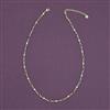 American Diamond Delicate Chain with Gold Plating