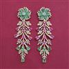 American Diamond Long Earring with Carat Plating