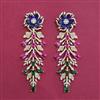 American Diamond Long Earring with Carat Plating