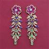 American Diamond Long Earring with Carat Plating