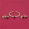 American Diamond Openable Bracelet with Rhodium Plating 2 Tone Plating