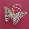 American Diamond Birds Ring with 2 Tone Plating
