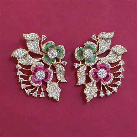 American Diamond Classic Earring with Carat Plating