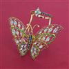 American Diamond Birds Ring with 2 Tone Plating