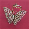American Diamond Birds Ring with Mehndi Plating