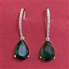 American Diamond Short Earring with Rhodium Plating