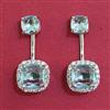 American Diamond Classic Earring with Rhodium Plating