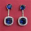 American Diamond Classic Earring with Rhodium Plating