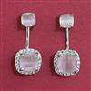 American Diamond Classic Earring with Rhodium Plating
