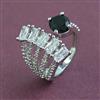 American Diamond Adjustable Ring With Rhodium Plating