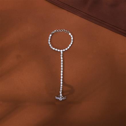 American Diamond Classic Hath Pan with Rhodium Plating