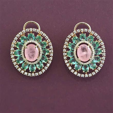 American Diamond Hazoorilal Earring with Carat Plating