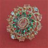American Diamond Adjustable Ring with Carat Plating