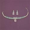 American Diamond Choker Necklace with Carat Plating