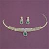 American Diamond Choker Necklace with Carat Plating