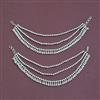 American Diamond Classic Ear Chain with Rhodium Plating 2 Tone Plating Mehndi Plating