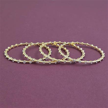 American Diamond 4 Pc with 2 Tone Plating