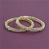 American Diamond 2 Pc Classic Bangles with 2 Tone Plating