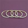 American Diamond 4 Pc Classic Bangles with 2 Tone Plating