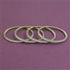 American Diamond 4 Pc Classic Bangles with Mehndi Plating
